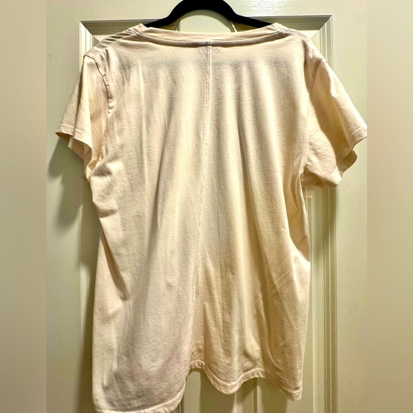 SPLENDID XL cotton tee in ivory, gently used - Picture 3 of 7